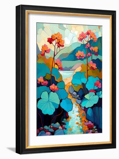 Blooming Begonia-Avril Anouilh-Framed Art Print