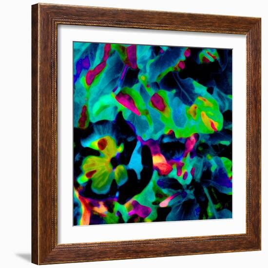 Blooming Blue Abstract-Ruth Palmer-Framed Art Print