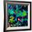 Blooming Blue Abstract-Ruth Palmer-Framed Art Print