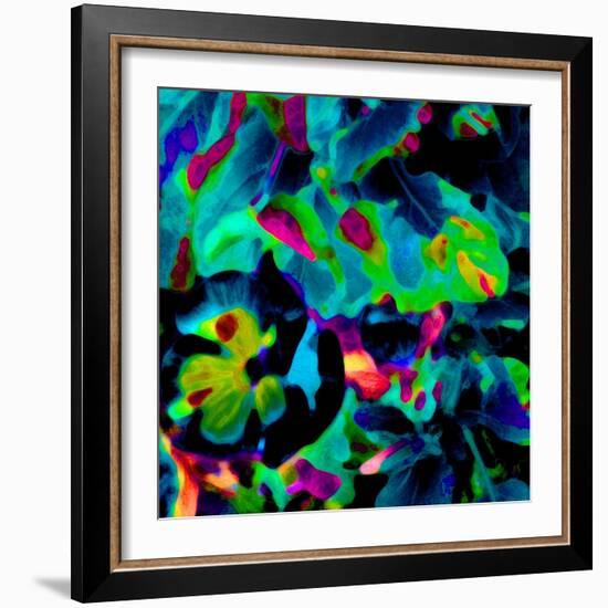 Blooming Blue Abstract-Ruth Palmer-Framed Art Print