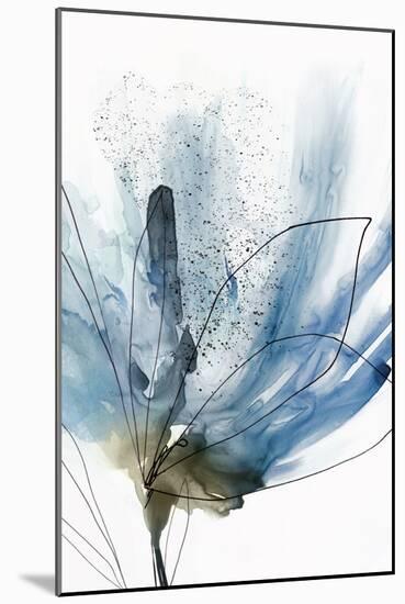 Blooming Blue Flower I-null-Mounted Art Print