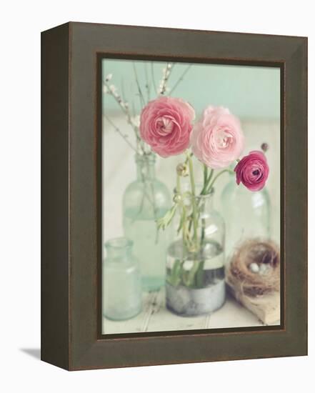 Blooming Bottles-Mandy Lynne-Framed Stretched Canvas