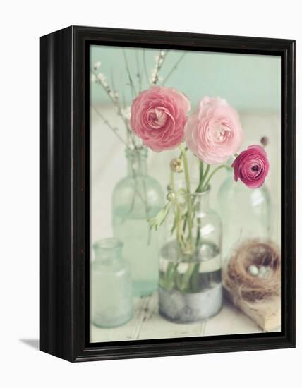 Blooming Bottles-Mandy Lynne-Framed Stretched Canvas