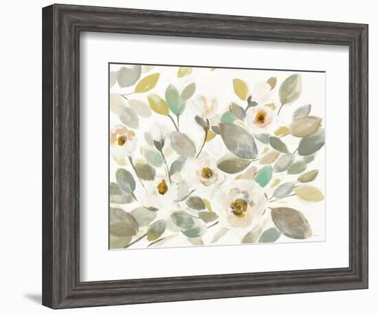 Blooming Branches II on White-Silvia Vassileva-Framed Art Print