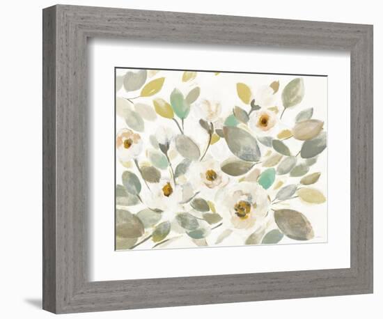 Blooming Branches II on White-Silvia Vassileva-Framed Art Print