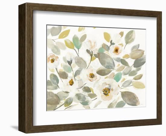 Blooming Branches II on White-Silvia Vassileva-Framed Art Print