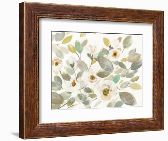 Blooming Branches II on White-Silvia Vassileva-Framed Art Print