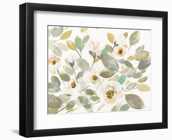 Blooming Branches II on White-Silvia Vassileva-Framed Art Print