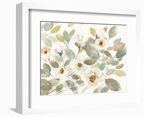 Blooming Branches II on White-Silvia Vassileva-Framed Art Print