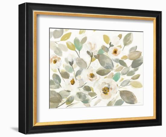 Blooming Branches II on White-Silvia Vassileva-Framed Art Print