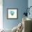 Blooming Cyan II-Jennifer Goldberger-Framed Art Print displayed on a wall