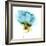 Blooming Cyan II-Jennifer Goldberger-Framed Art Print