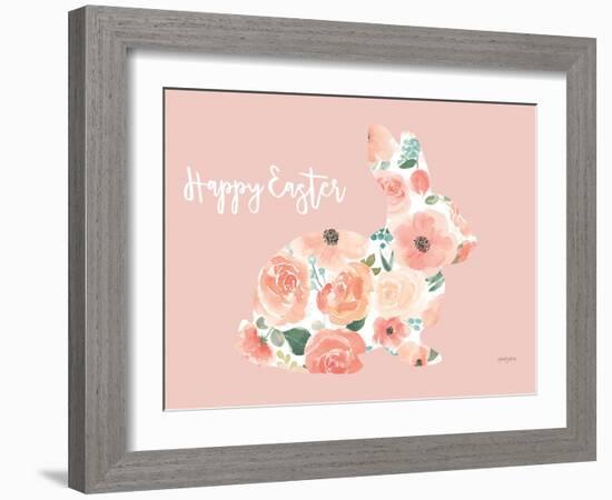 Blooming Delight Bunny III-Jenaya Jackson-Framed Art Print