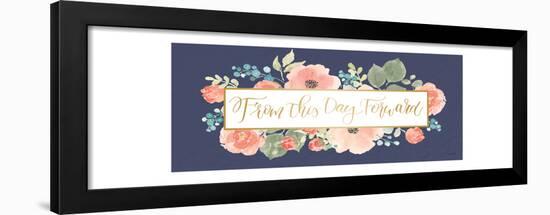 Blooming Delight VIII Blue-Jenaya Jackson-Framed Art Print