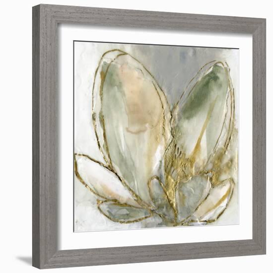 Blooming Gold I-Jennifer Goldberger-Framed Art Print