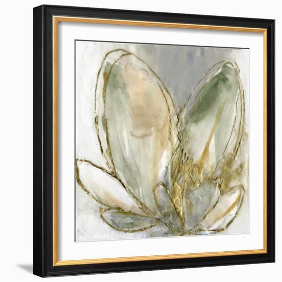 Blooming Gold I-Jennifer Goldberger-Framed Art Print