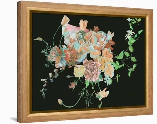 Blooming in the Dark II-Melissa Wang-Framed Stretched Canvas