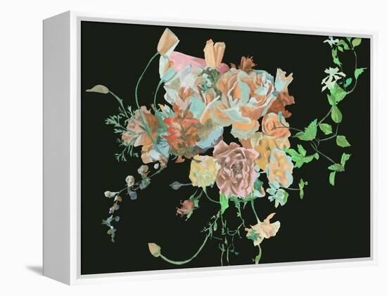 Blooming in the Dark II-Melissa Wang-Framed Stretched Canvas