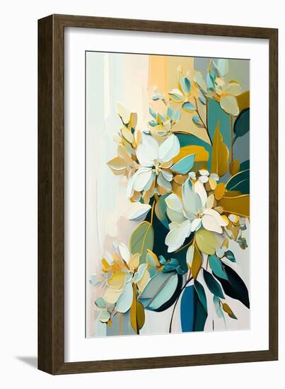 Blooming Jasmine Flower Branch-Avril Anouilh-Framed Art Print