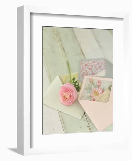 Blooming Letters-Mandy Lynne-Framed Art Print