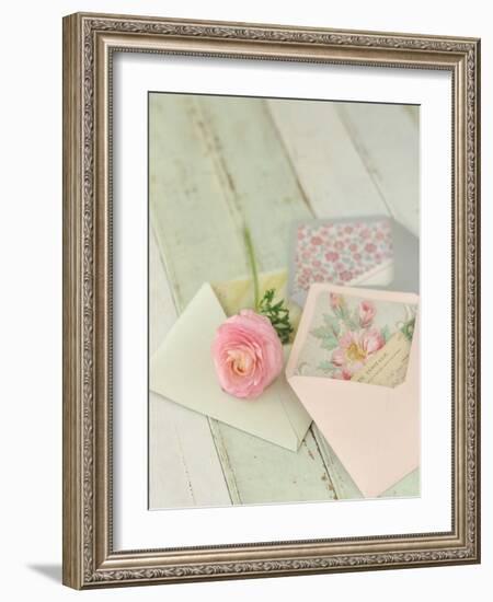 Blooming Letters-Mandy Lynne-Framed Art Print