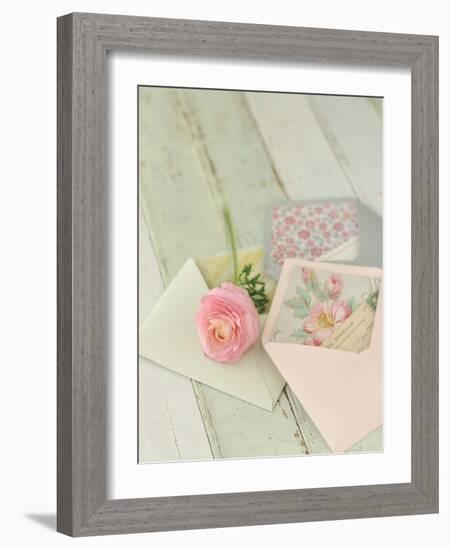 Blooming Letters-Mandy Lynne-Framed Art Print