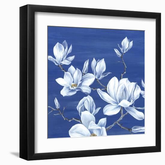 Blooming Magnolias I-Eva Watts-Framed Art Print