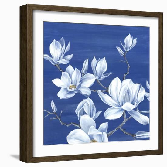 Blooming Magnolias I-Eva Watts-Framed Art Print