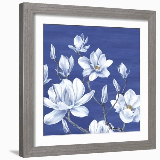 Blooming Magnolias II-Eva Watts-Framed Art Print