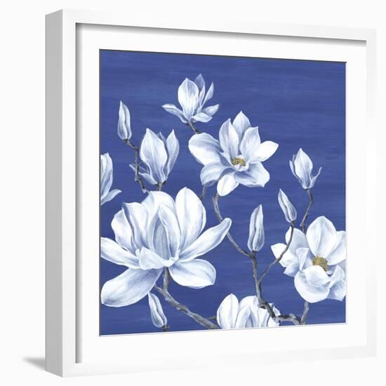 Blooming Magnolias II-Eva Watts-Framed Art Print