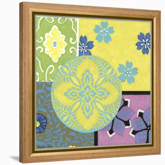 Blooming Medallion II-Chariklia Zarris-Framed Stretched Canvas