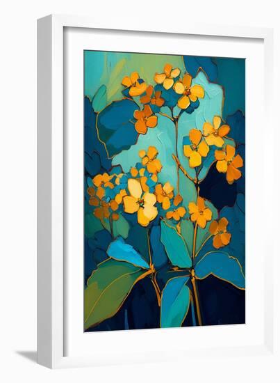 Blooming Orange Crossandra-Avril Anouilh-Framed Art Print