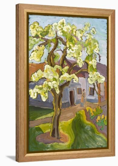 Blooming Pear Tree, 2008-Marta Martonfi-Benke-Framed Premier Image Canvas