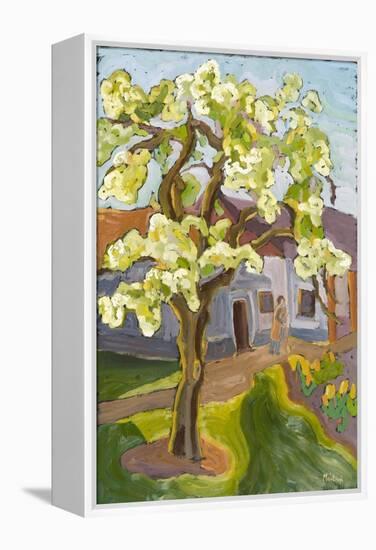 Blooming Pear Tree, 2008-Marta Martonfi-Benke-Framed Premier Image Canvas