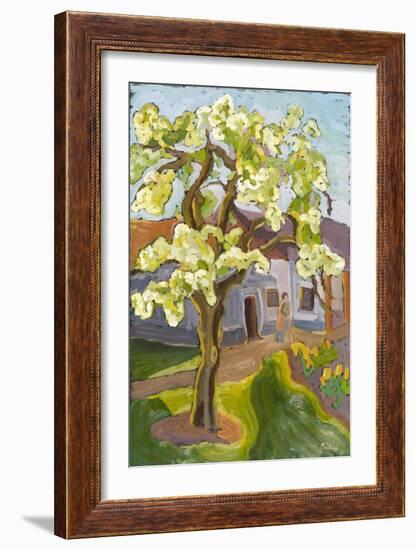 Blooming Pear Tree, 2008-Marta Martonfi-Benke-Framed Giclee Print