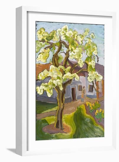 Blooming Pear Tree, 2008-Marta Martonfi-Benke-Framed Giclee Print