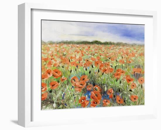 Blooming Poppy 3-Li Bo-Framed Giclee Print