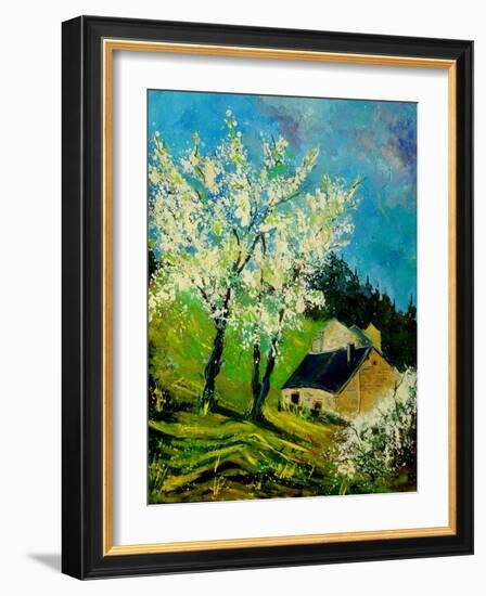Blooming Prune Trees-Pol Ledent-Framed Art Print
