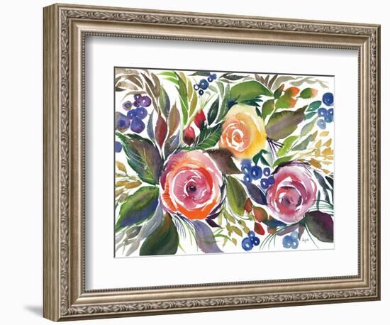 Blooming Roses-Kristy Rice-Framed Premium Giclee Print
