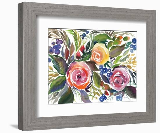 Blooming Roses-Kristy Rice-Framed Premium Giclee Print