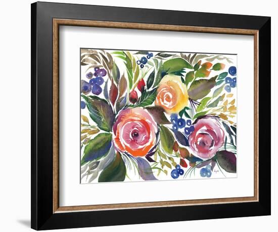 Blooming Roses-Kristy Rice-Framed Premium Giclee Print