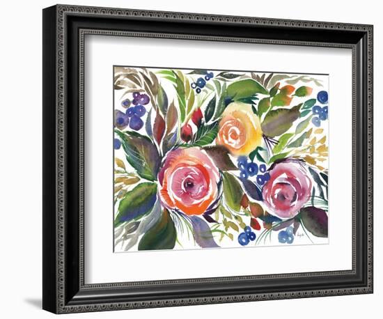 Blooming Roses-Kristy Rice-Framed Premium Giclee Print