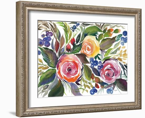 Blooming Roses-Kristy Rice-Framed Art Print