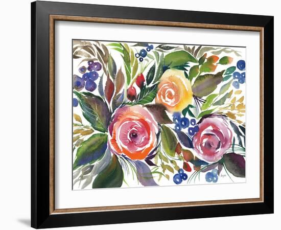 Blooming Roses-Kristy Rice-Framed Art Print