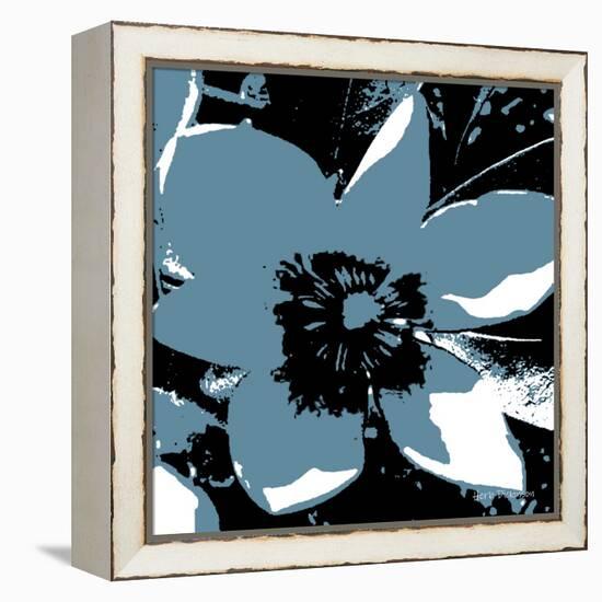 Blooming Slate Blue-Herb Dickinson-Framed Premier Image Canvas