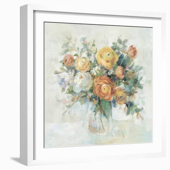 Blooming Splendor I Neutral-Danhui Nai-Framed Art Print