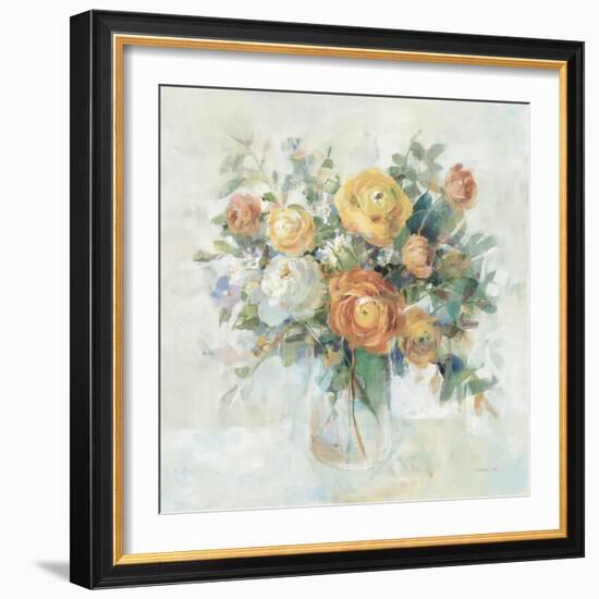 Blooming Splendor I Neutral-Danhui Nai-Framed Art Print