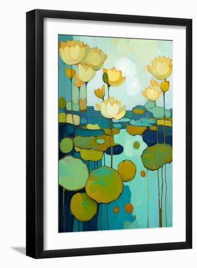Blooming Wild Lotus-Avril Anouilh-Framed Art Print