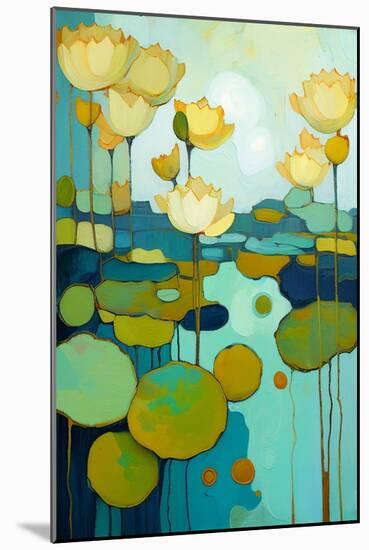 Blooming Wild Lotus-Avril Anouilh-Mounted Art Print