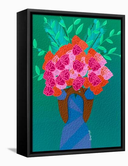 Blooming-Lorintheory-Framed Stretched Canvas